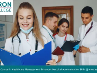 Certificate Course in Healthcare Management