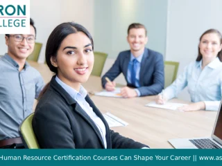 Human Resource Certification Courses