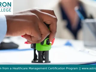 Healthcare Management Certification