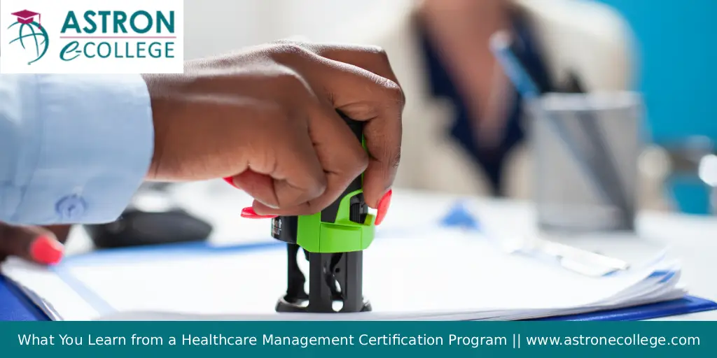Healthcare Management Certification