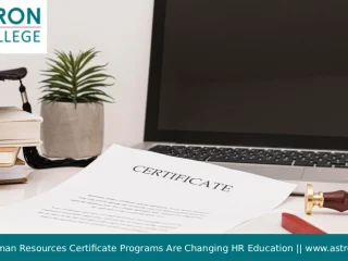 Human Resources Certificate Programs