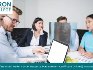 Human Resource Management Certificate Online